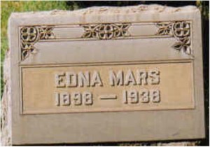 Edna Hatcher Kobler Mars Headstone